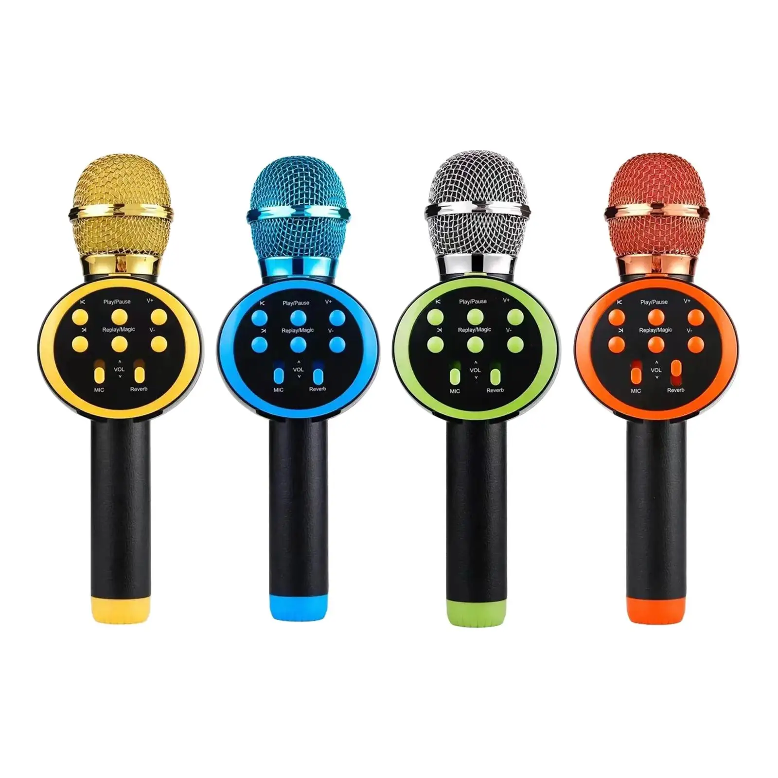 

Cordless Microphone Mic Portable Multipurpose Rechargeable Singing Toys Handheld for KTV Wedding Speech Outdoor Adult
