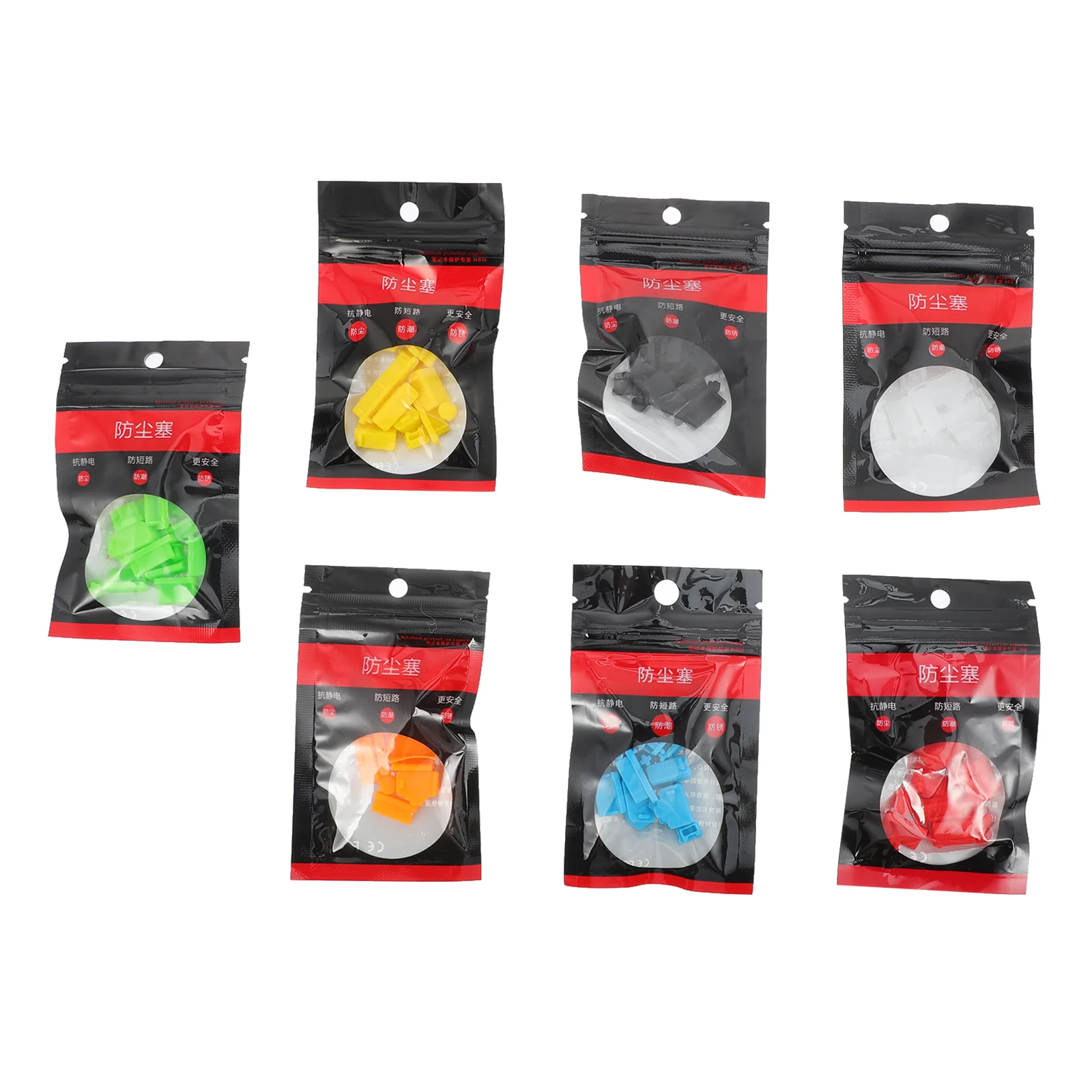 

7 Packs Anti Dust Plug Silicone Multipurpose Dust-proof Anti Dust Cover Computer Port Plug Protector