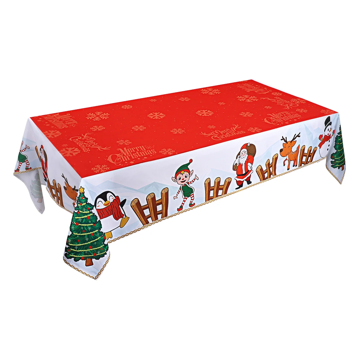 

Christmas Table Cover Rectangular Tablecloth Christmas Tablecloths for Tables Xmas Party Table Cloth