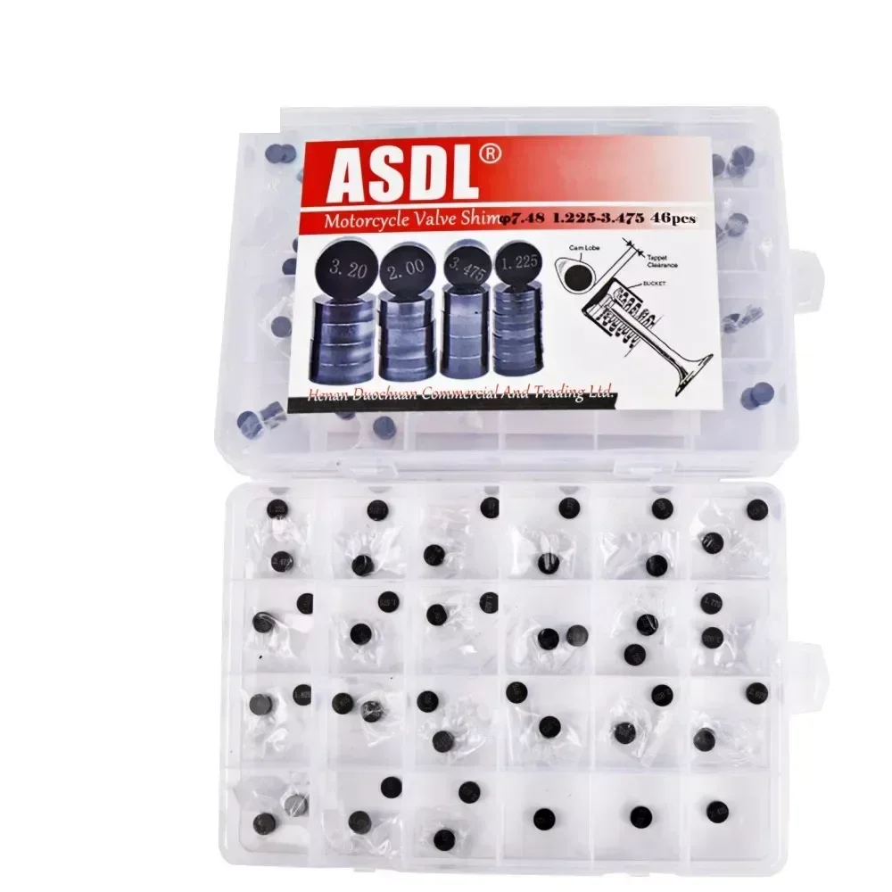 5 шт. регулируемая прокладка клапана двигателя мотоцикла 7 48 мм для Honda Suzuki Yamaha