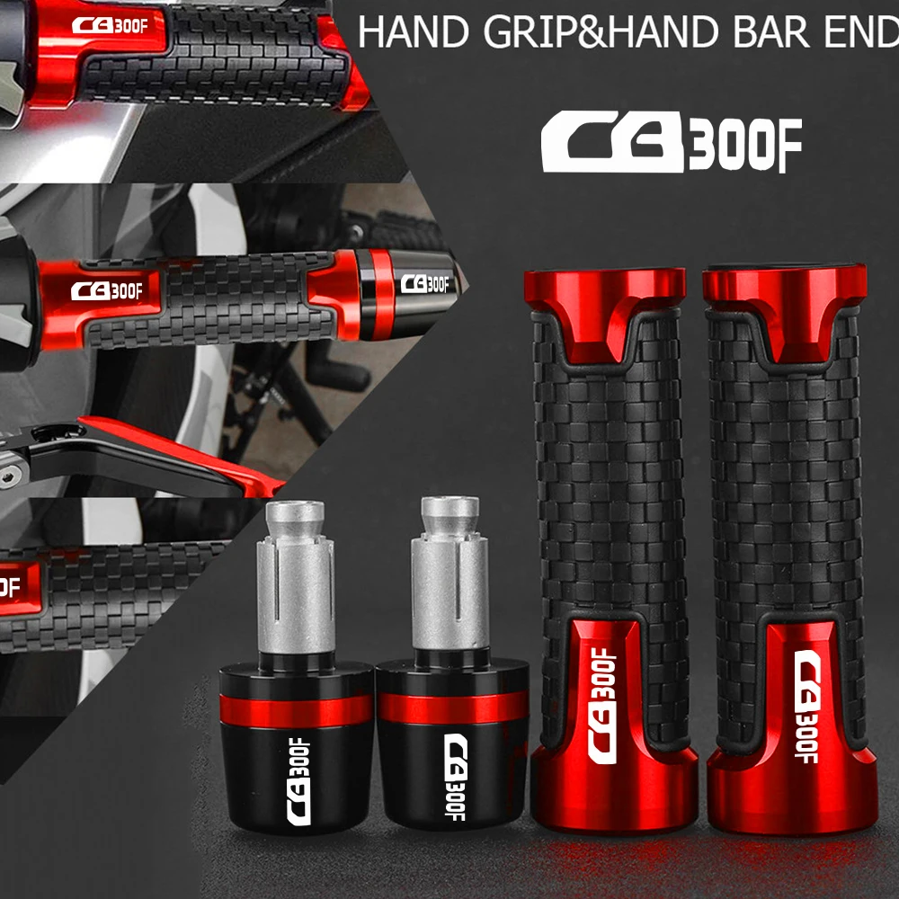 

2023 2024 Motorcycle CNC 22MM Handlebar Grips Handle Bar Cap End Plugs FOR HONDA CB300F CB 300F CB300 F 2014-2019 2020 2021 2022