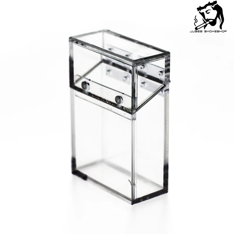 

JUSES' SMOKESHOP Hot Selling Acrylic Thickened Transparent Tobacco Lipstick Lighter Business Card Storage Box SmokingAccessories