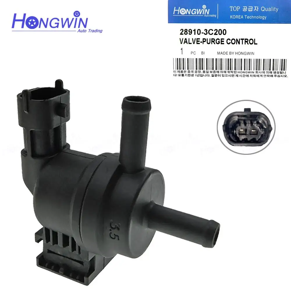 

28910-3C200 Vapor Canister Purge Valve Fits Hyundai Accent Azera Genesis Genesis Coupe Santa Fe Kia Sportage Optima 289103C200