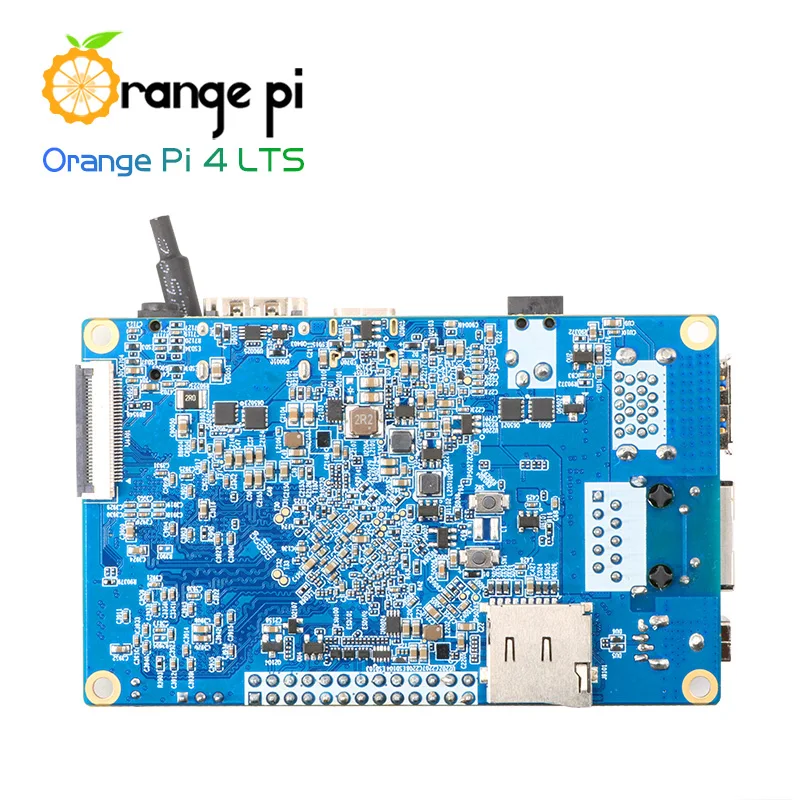 Orange Pi 4 LTS Гб ОЗУ Rockchip RK3399 16 EMMC Wifi + BT5.0 опциональный акриловый чехол вентилятор