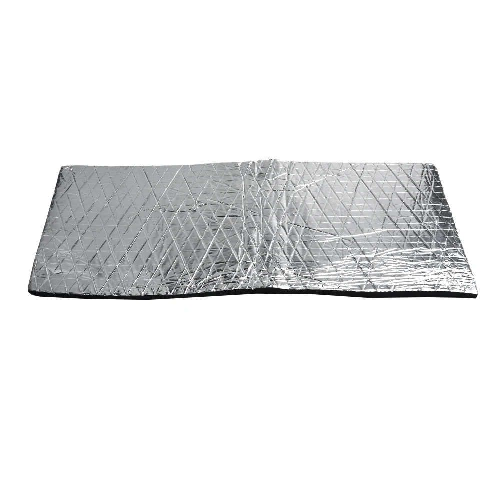 

1*Car Soundproof Pad Silver Deadening Mat Firewall Insulation Audio Noise Insulator Pad Rubber Foam Aluminum Foil Auto Interior