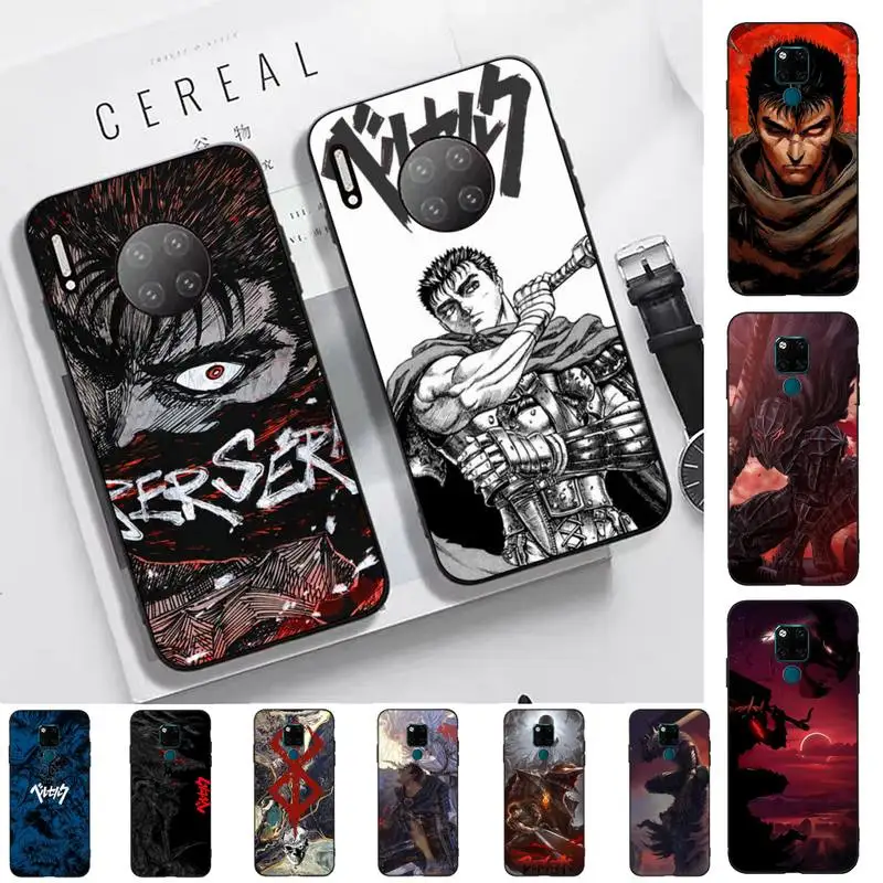 

Berserk Guts Anime Phone Case for Huawei Mate 20 10 9 40 30 lite pro X Nova 2 3i 7se