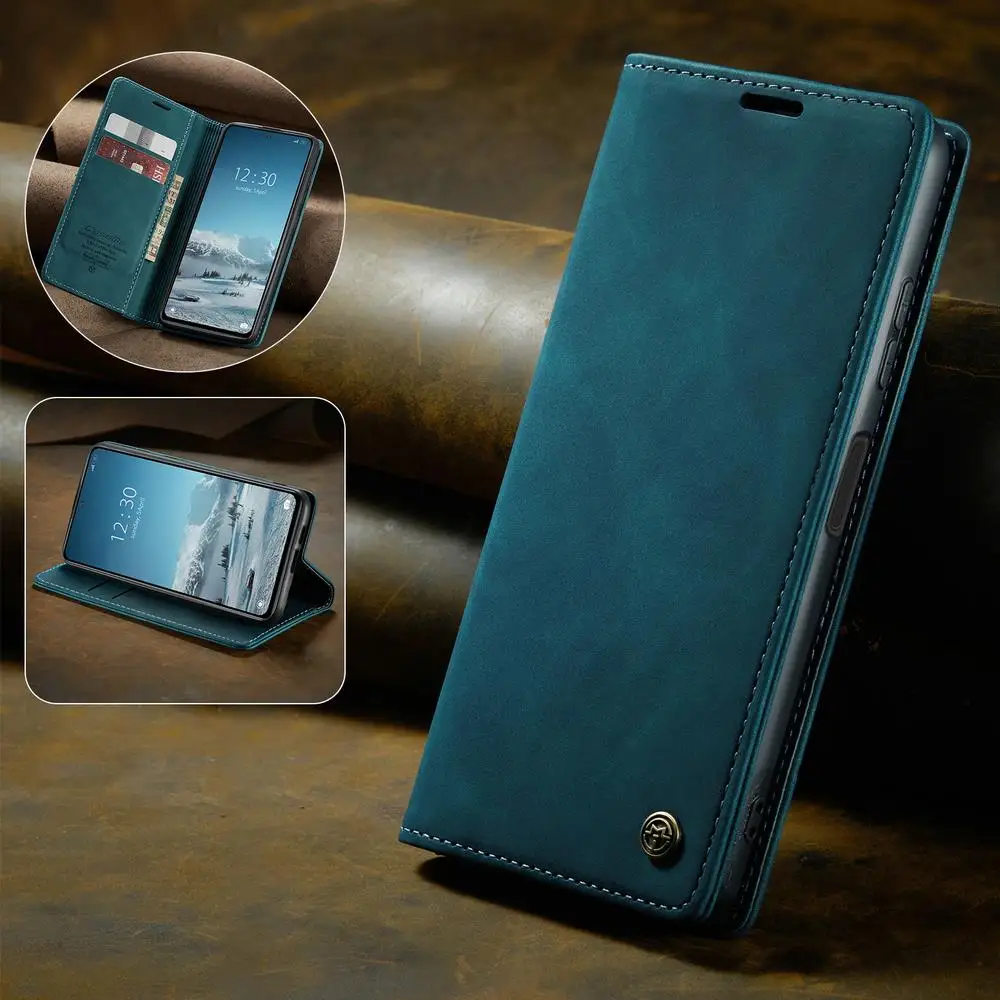 

Роскошный Магнитный кожаный чехол для телефона Xiaomi Redmi Note 10, 8, 9, 11 Pro Max, зеркальный Ретро Чехол-книжка с кармашком для карт для Xiaomi Mi 9, 2022