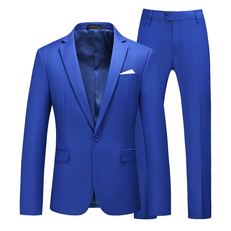 + Pants 2 Pieces Set 2022 New Candy Colors Slim Fit Business