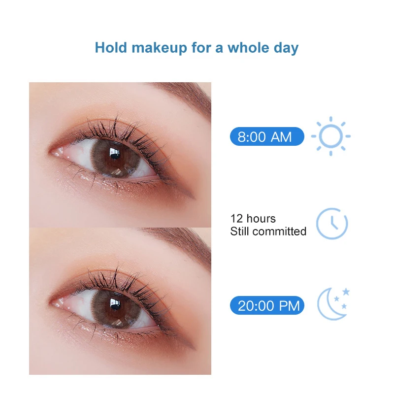 

ELECOOL Eye Cosmetics Eye Mascara For Eyelashes Silk Fiber Eyelashes Lengthening Mascara Waterproof Long Lasting Black Eyelashes