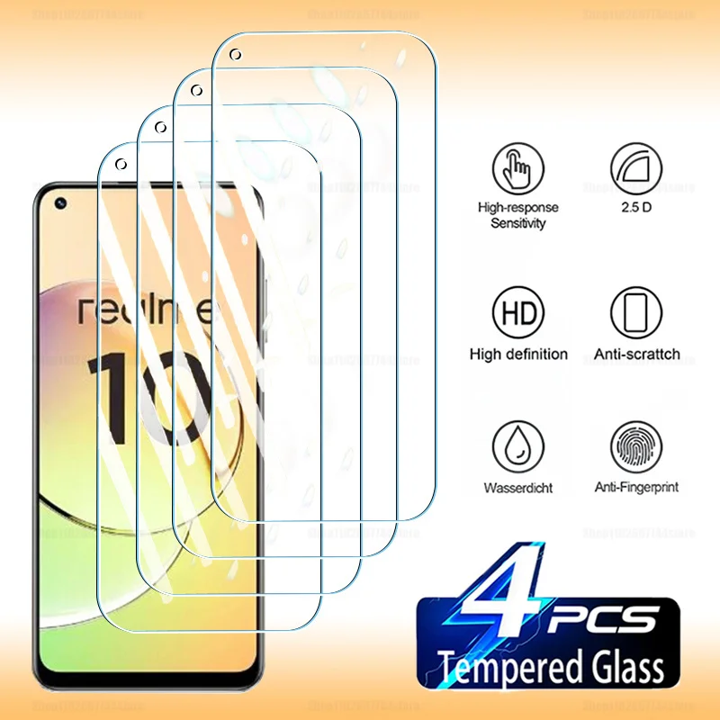 Tempered Glass For Realme 10 6 7 8 9 Pro Plus Screen Protector On For Realme 10 9 8 7 6 10s 8s 9i 8i 7i 6i Glass Film