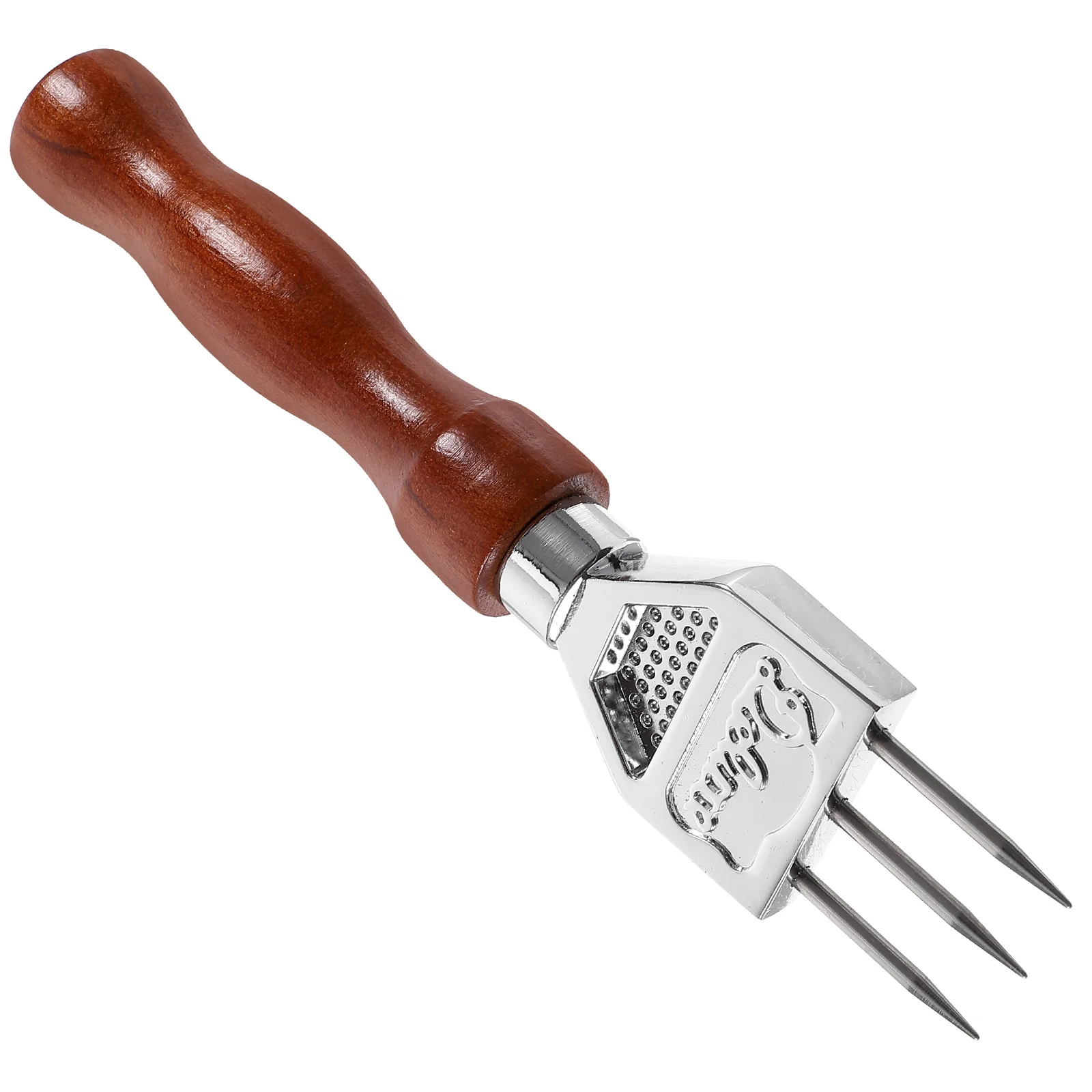 

Three Prong Pick Stainless Steel Trident Pick with Wood Handle Japanese Style Picker Tool Kitchen Gadget for Home Ice