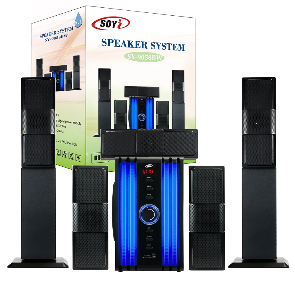 

2023 sauey Home Theater Surround Sound System with Wooden Tower Speaker