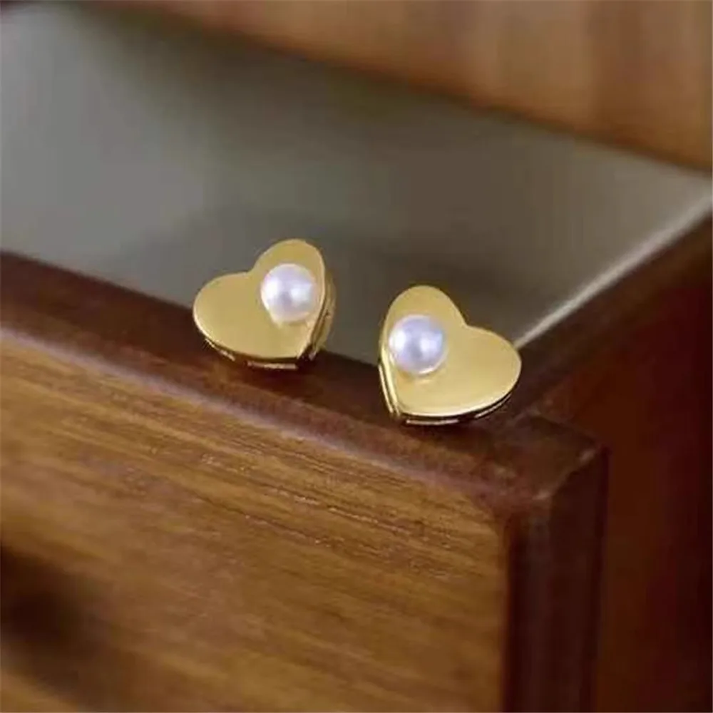 Жемчужные Миниатюрные аксессуары сделай сам сережки из чистого серебра 925 пробы