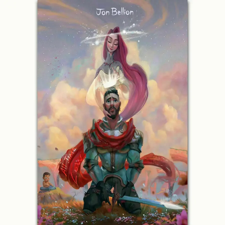 D0237 Jon Bellion все время низкая музыка комикс звезда шелковая ткань плакат