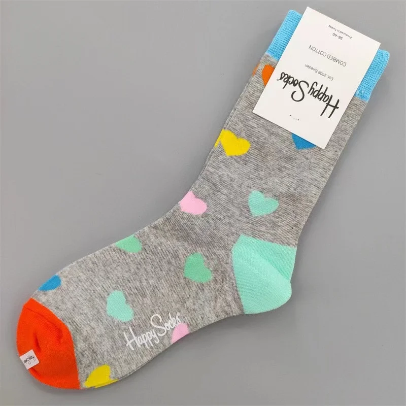 Фото Happy Socks Женские носки средней длины из чистого хлопка Носки Four Seasons РАЗМЕР 36-40 №2