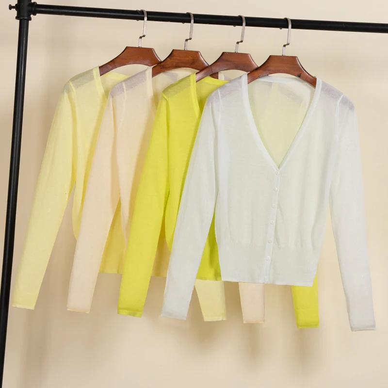 Кардиган Женский Летний женская верхняя одежда модный свитера свитер вязаный