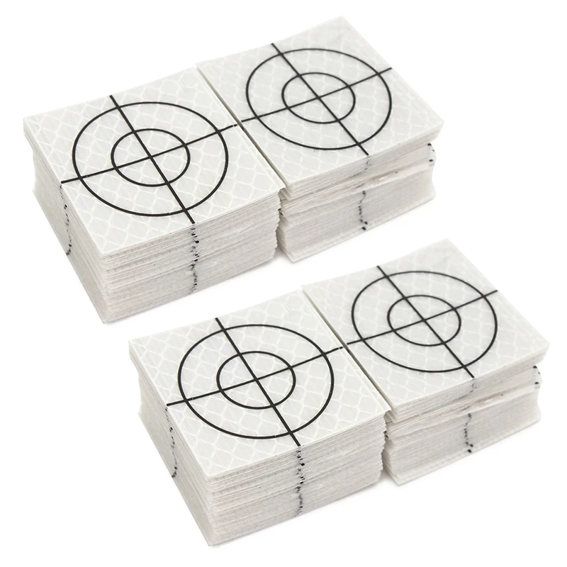 

200Pcs Prism Measurement Reflector Sheet Reflective Tape Target Total Station Tunnel Survey 40X40mm