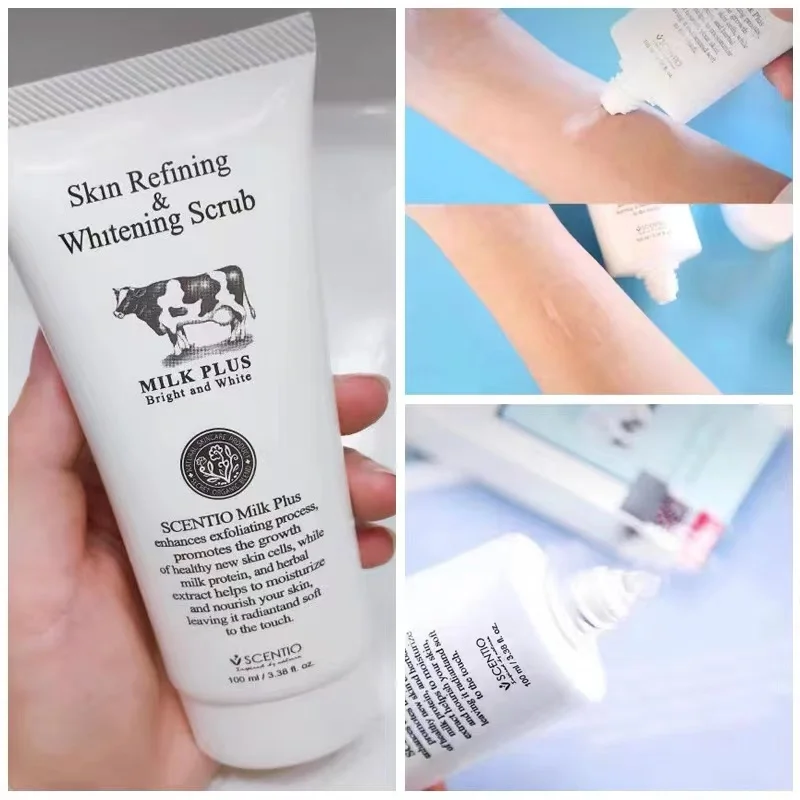 Новый буфет для красоты Scentio Очищающий отбеливающий скраб молочной кожи 100%
