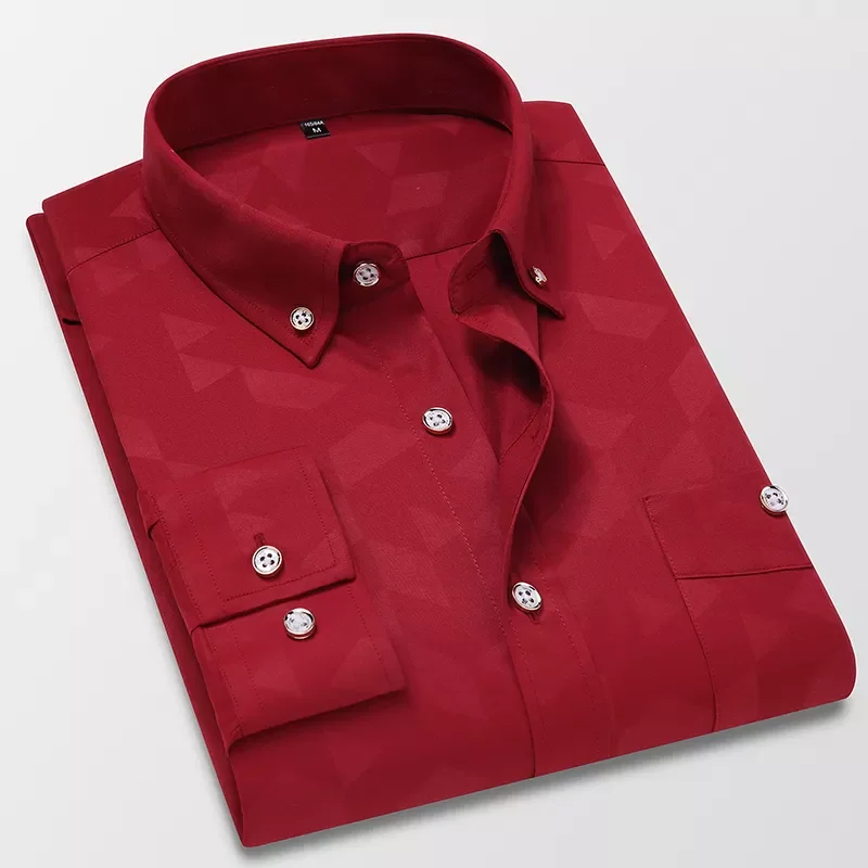 new New Autumn Men's Check Print Long Sleeve Shirt Business Casual Fashion Classic Style Brand Shirt Male Clothes t-shirts
