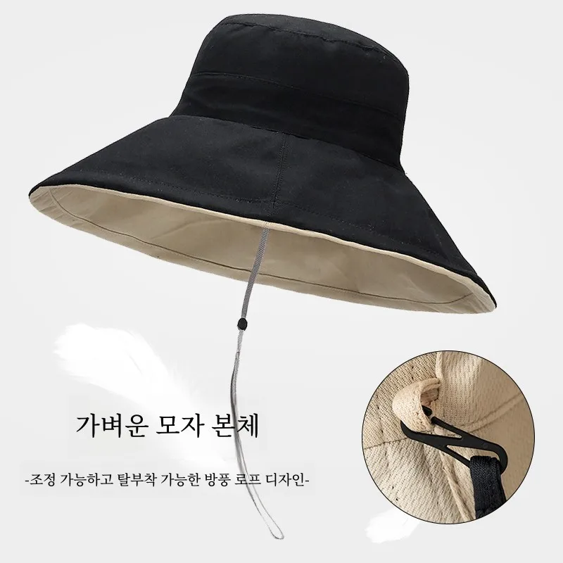 Шляпа женская пляжная двусторонняя шляпа для путешествий и рыбалки дышащая с