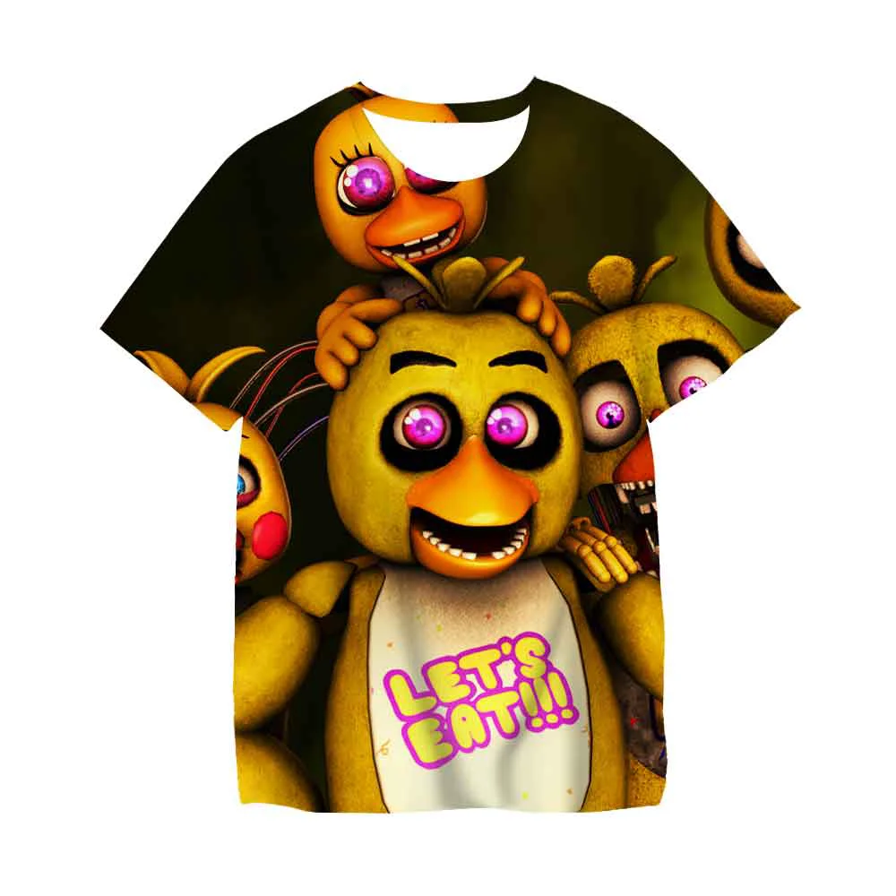 Детская футболка с круглым вырезом и коротким рукавом принтом |