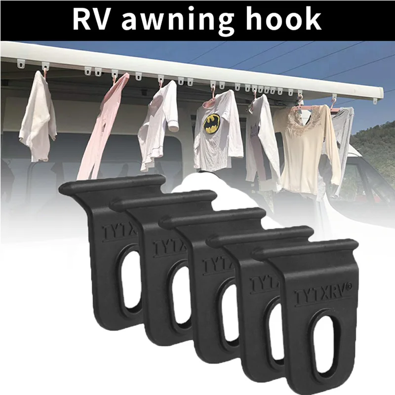 

5X Универсальный крючок для тента на Автофургоне, подвесной держатель для одежды, праздничный светильник для фургона, кемпинга, выживания, п...