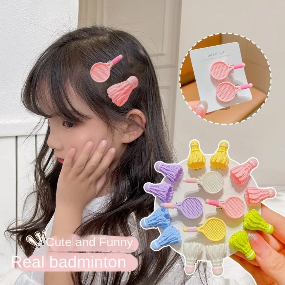 Заколка для волос в виде ракетки бадминтона 1 пара