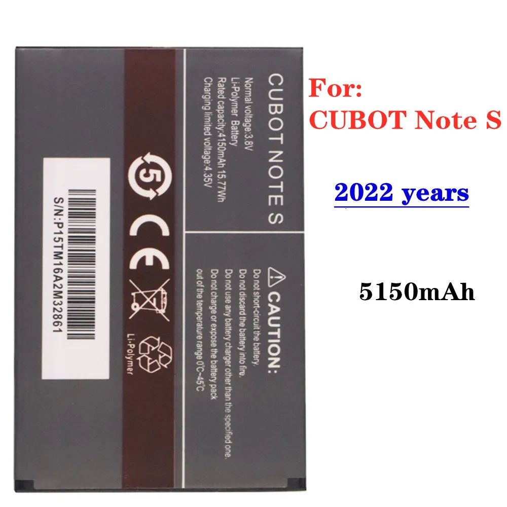 

2022 New High Quality Original CUBOT Note S Battery 4150mAh Replacement Backup Battery For CUBOT Note S Phone Batteria