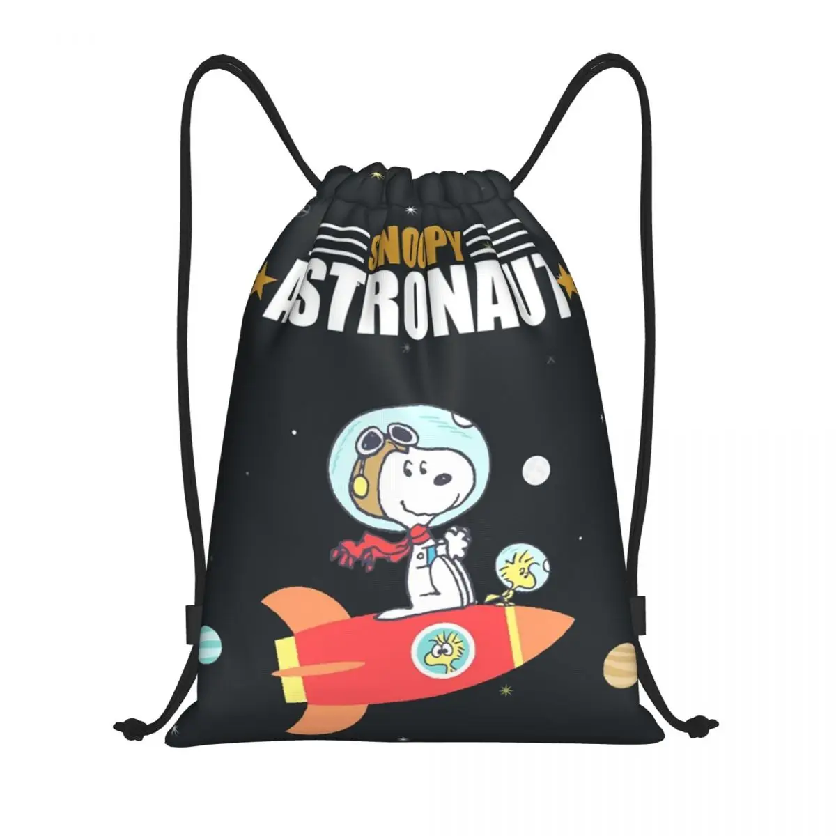 Рюкзак на шнурке с мультяшным изображением Снупи астронавта для женщин и мужчин