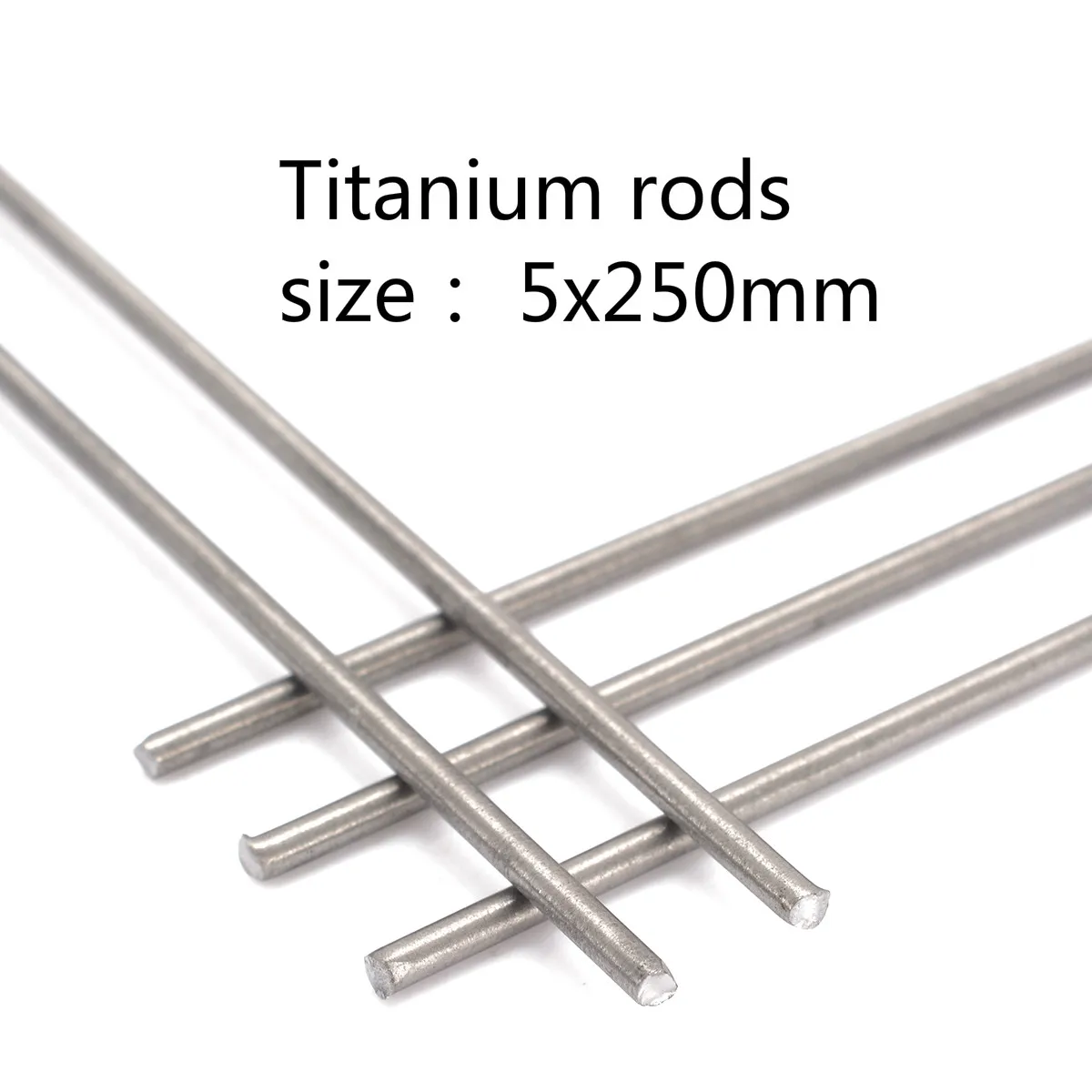 

2 pieces of titanium rods and shafts with 5mm diameter and 250mm length for industrial tools customize