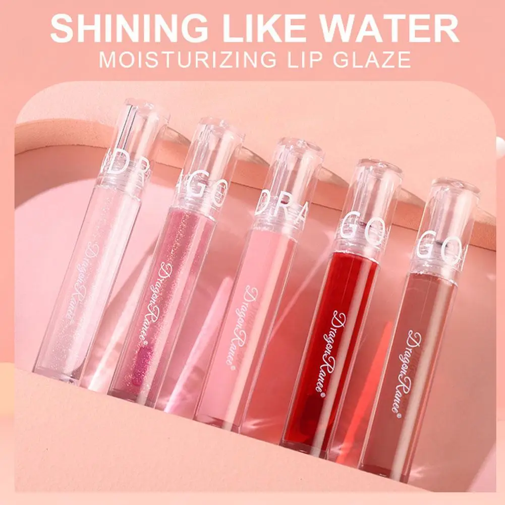 Зеркальный блеск для губ стеклянный макияжа прозрачный женский студентов Q8Y1