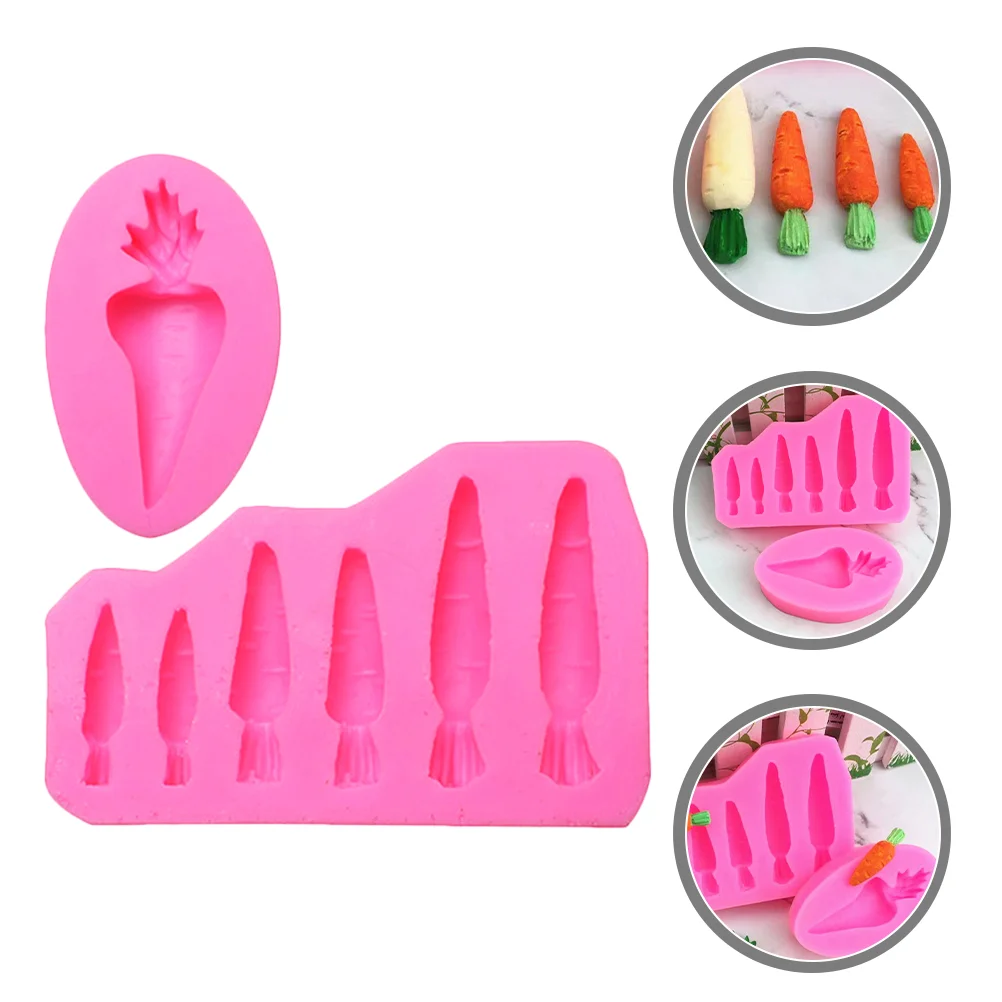 

Molds Silicone Easter Carrot Candy Tray Fondant Cookie Chocolate Cake Gummies Ice Soap Jelly Rabbit Egg Shaped Bunny Mould