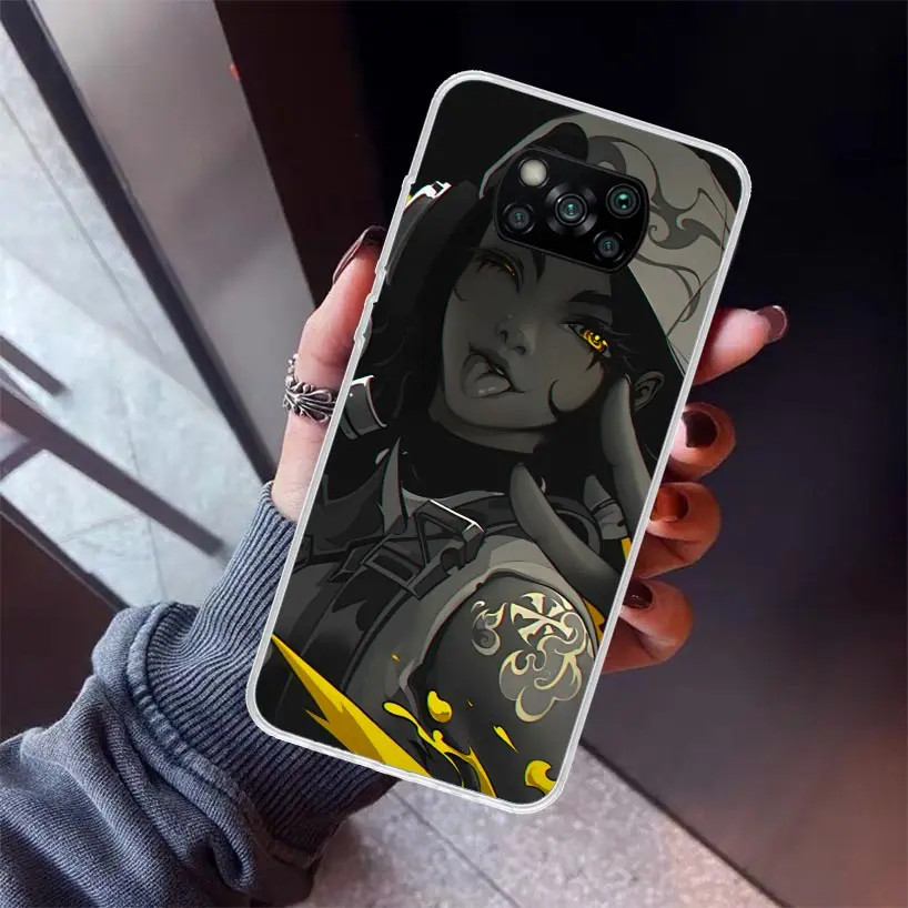 Чехол для телефона Valorant Game Cool Xiaomi Poco X6 X5 X4 X3 Nfc F6 F5 Pro F4 Gt F3 F2 F1 M5S M4 M3 5G Soft Cover Print Fundas