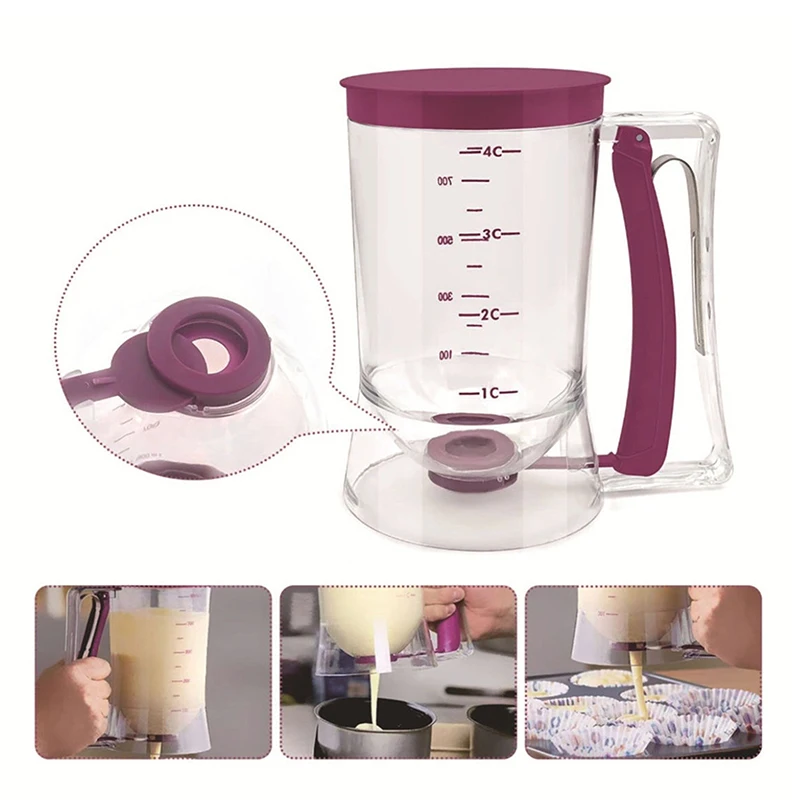 Диспенсер для теста блинов кексов смеси вафель диспенсер выпечки воронка мерный