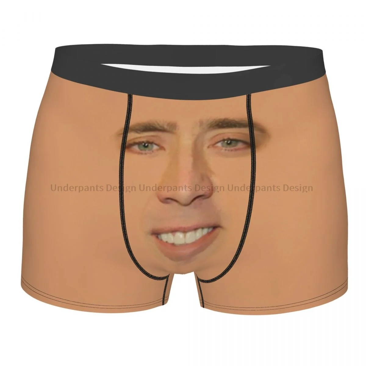 

Nicolas Cage Face Underpants Homme Panties Man Underwear Sexy Shorts Boxer Briefs