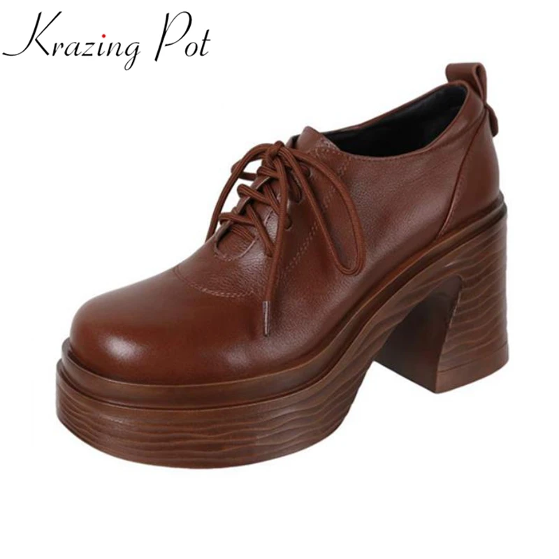 

Женские туфли-лодочки из натуральной кожи, на очень высоком каблуке