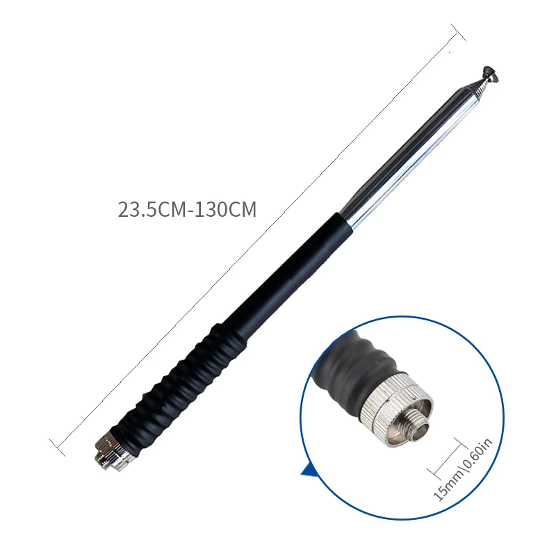 LSENG HP-130 144/430MHZ UHF VHF Handheld Walkie Talkie High Gain Telescopic Antenna for Baofeng Kenwood Wouwun Hyt Cignus