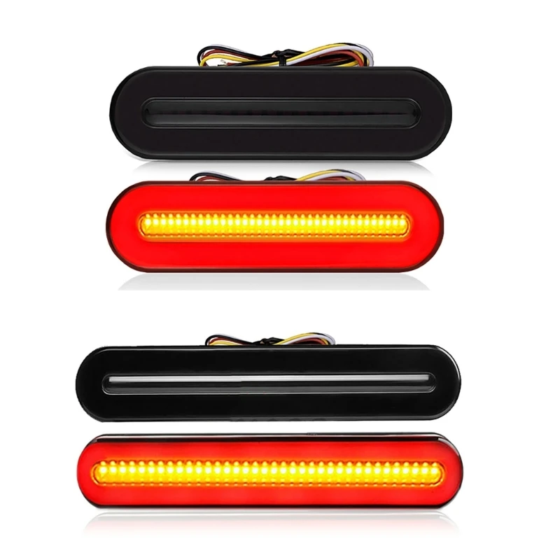 

P9JC Trailer Brake LED Rear Truck Taillamp Dynamic Stop Turn Signal Light 2 Pack