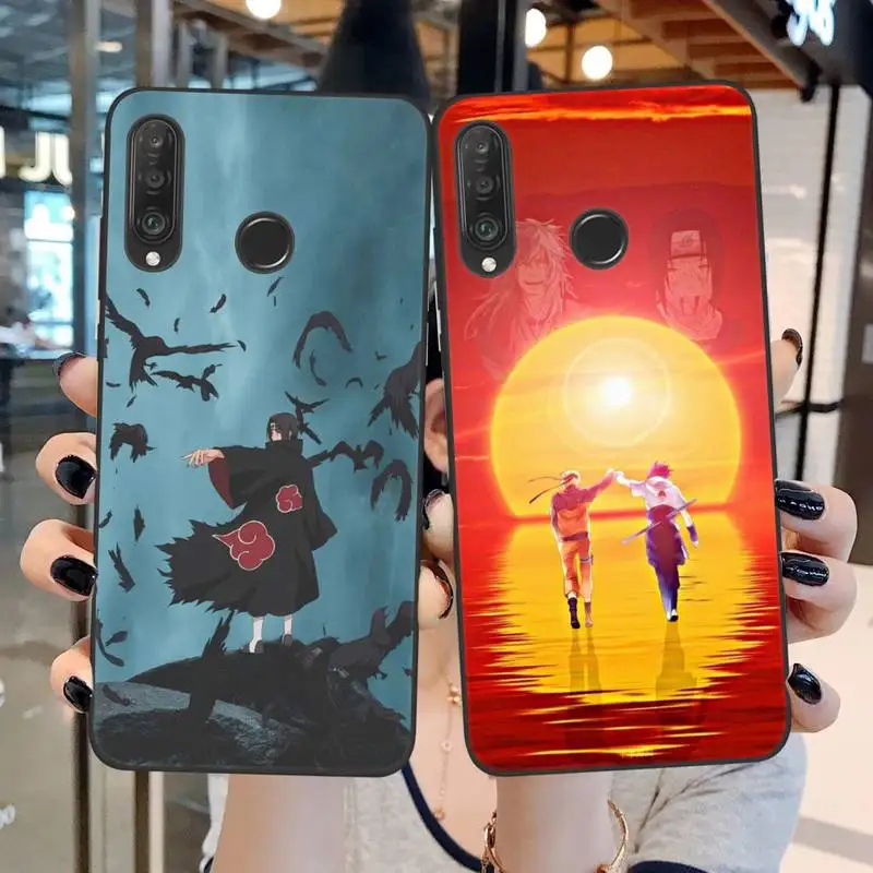 

Anime Naruto Itachi Kakashi Phone Case For Huawei P20 P30 P40 P50 Lite E P Mate 50 40 30 20 Pro