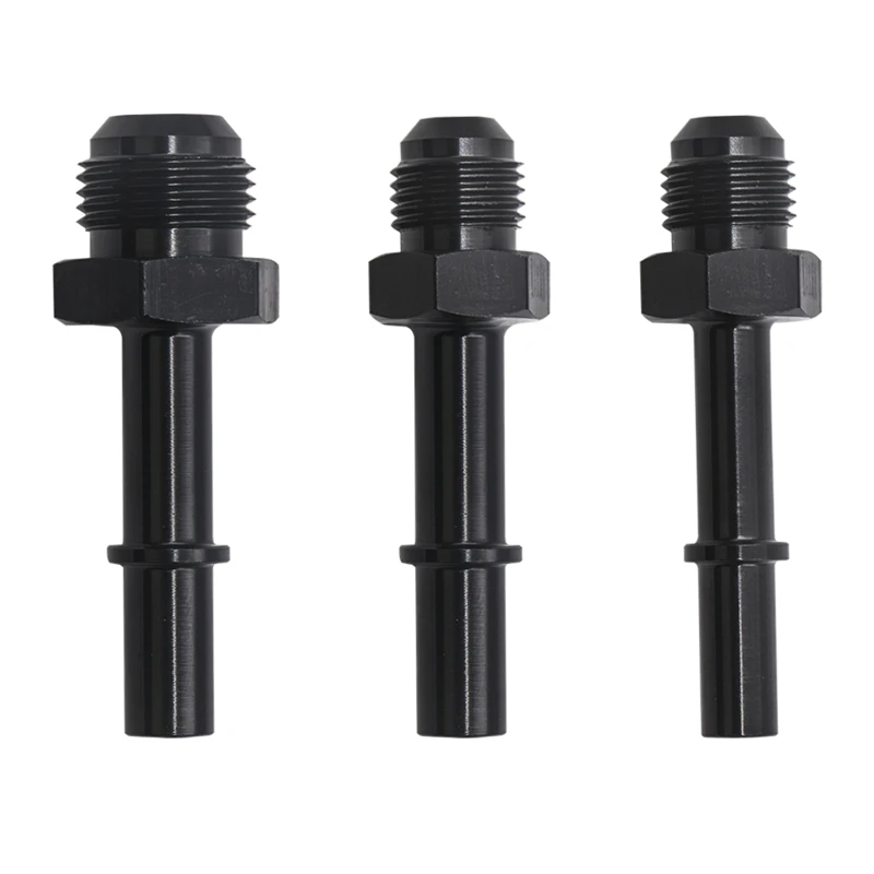 

F1CF Quick Disconnect Male Push-On Fuel Rail Tube Line Adapter Fitting Aluminum Compatible with LS LS1 LS3 5/16 3/8 Fuel Hose