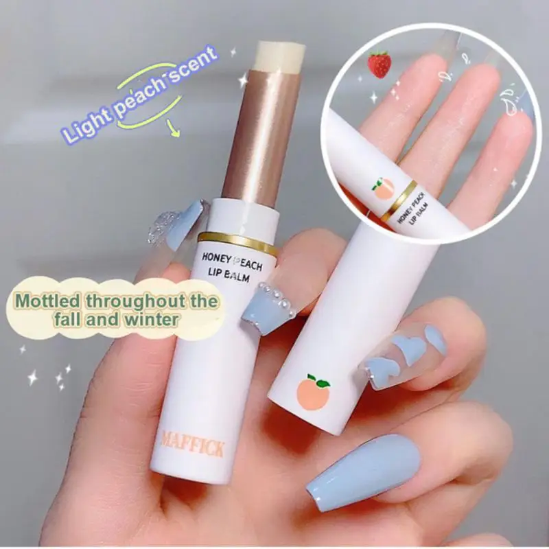 

Персиковый питательный бальзам для губ, натуральная увлажняющая маска для губ против слепков, масло для губ, Уход за губами