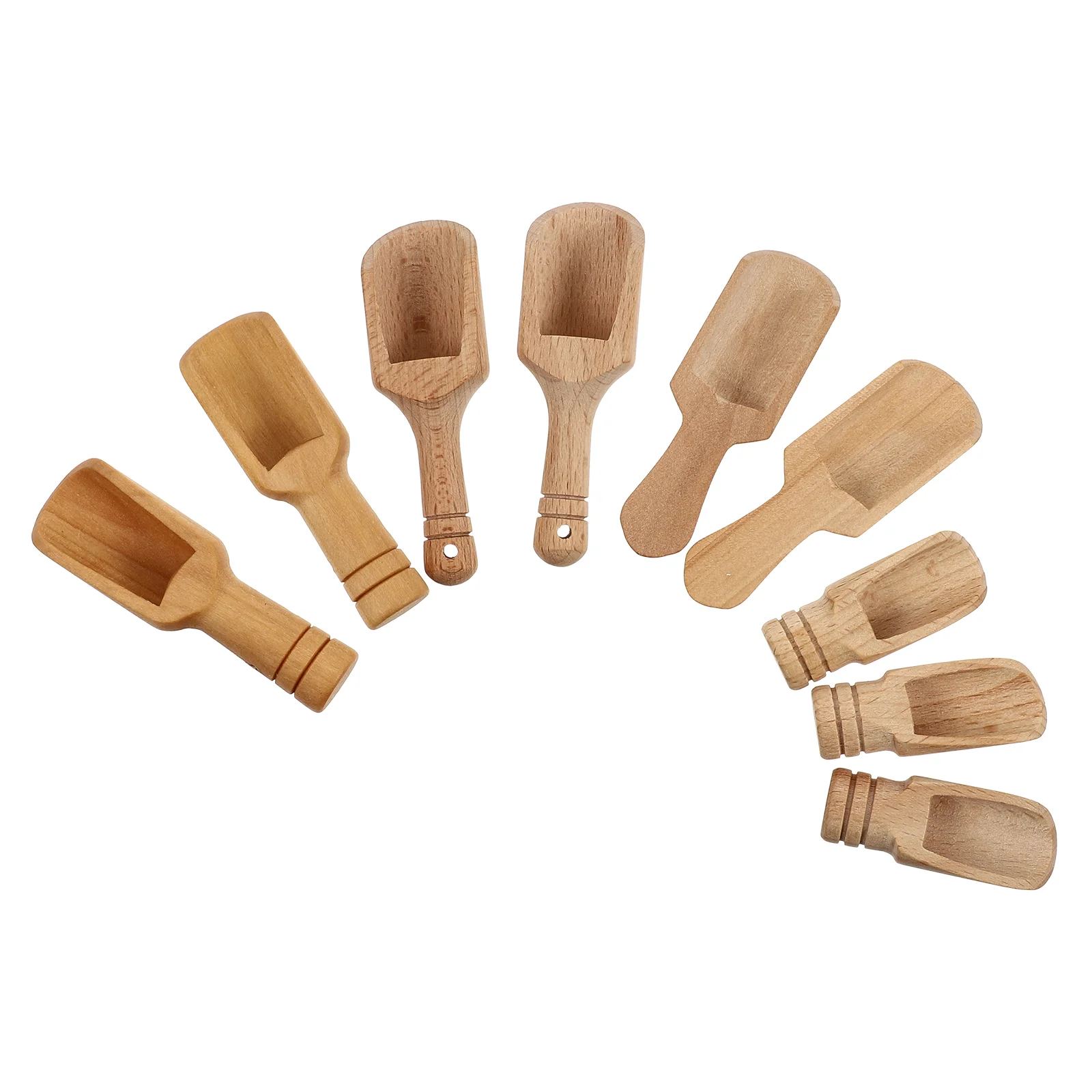 

Spoon Spoons Scoop Wooden Tea Salt Powder Scoops Wood Kitchen Small Coffeeteaspoons Cream Ice Mini Measuring Gadgets Bath Ground