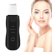 ultrasonic skin scrubber deep cleaning face scrubber vibrating facial cleaning healthy skin spatula peeling beauty instrument