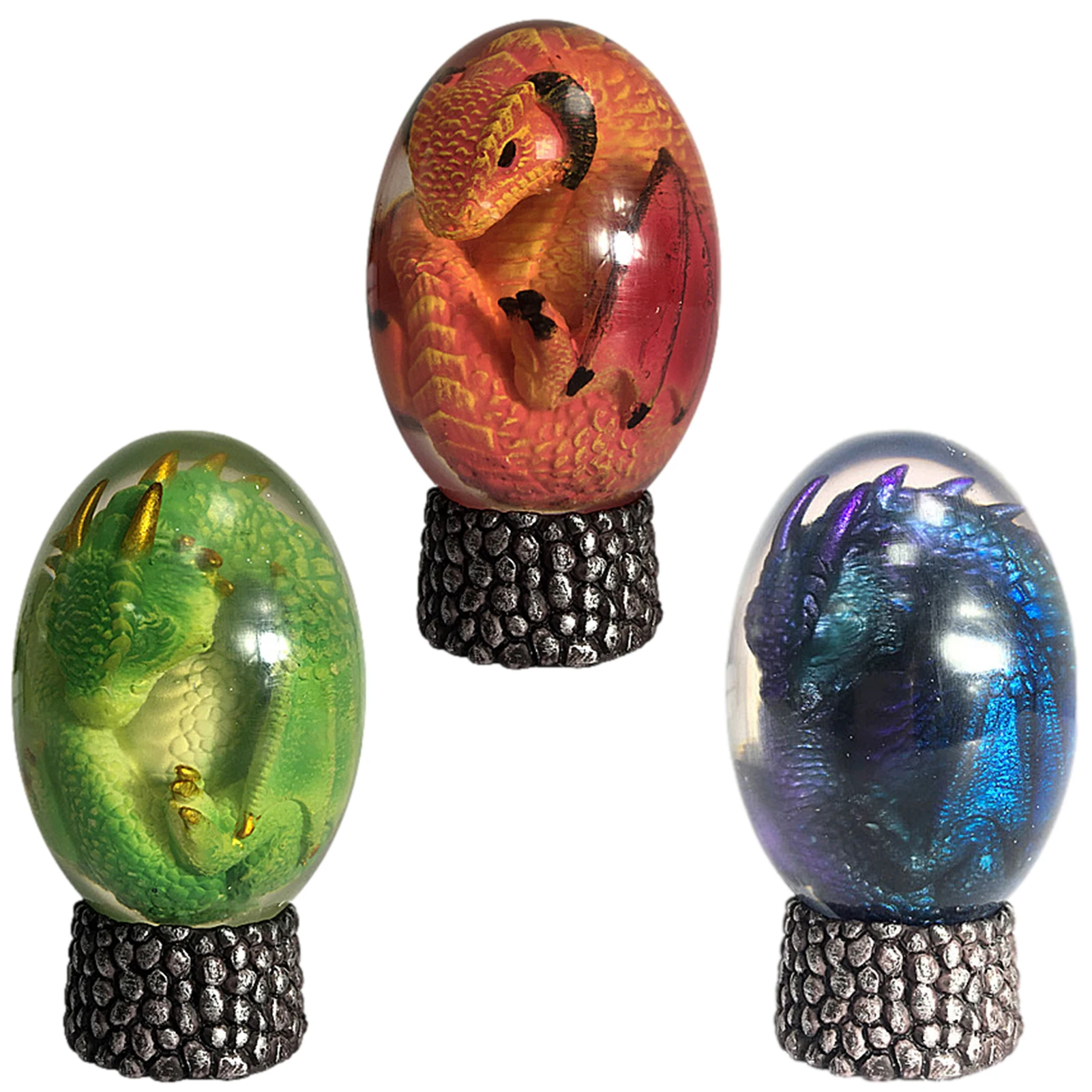 

Дракон яйцо Лава Динозавр яйцо подарок декоративная коллекция сувенир искусственная Смола лезвие Огненный Дракон с основой