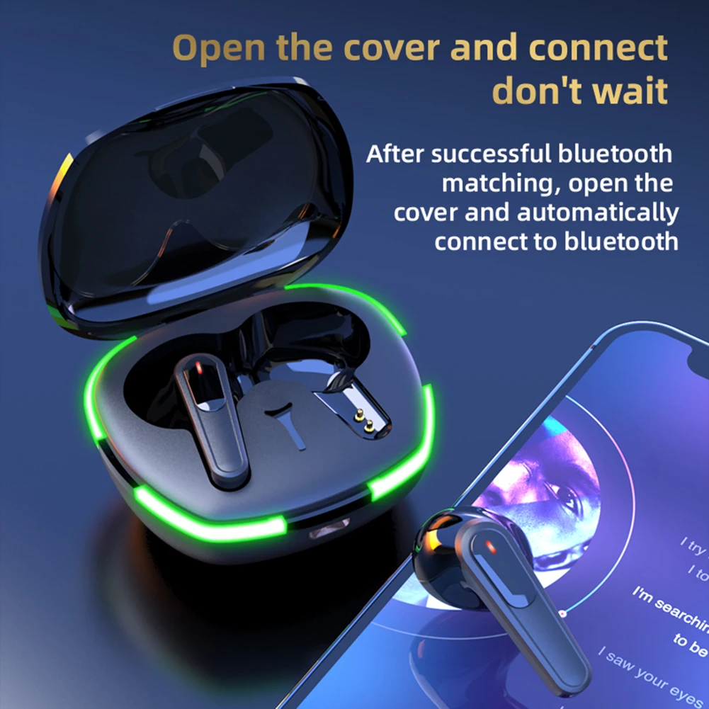 

TWS Pro60 Wireless Headphones LED Display Earbuds HiFi Stero Headset Noise Reduction Sports Earbuds with Mic Bluetooth Headset