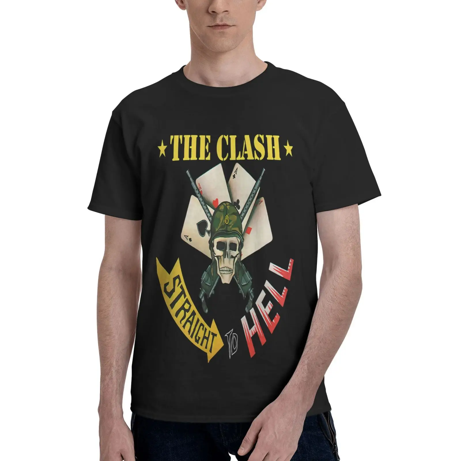 

The Clash To Hell Single Official Men T-Shirt T-Shirt Men Anime Clothes Tshirt Top Tee Shirt Men Men's Clothing Men's Clothing