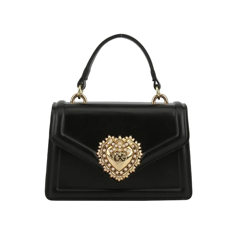 

Женская брендовая дизайнерская маленькая квадратная сумка-книжка с двумя отделениями, женская сумка через плечо с жемчужной цепочкой, модная и универсальная сумка