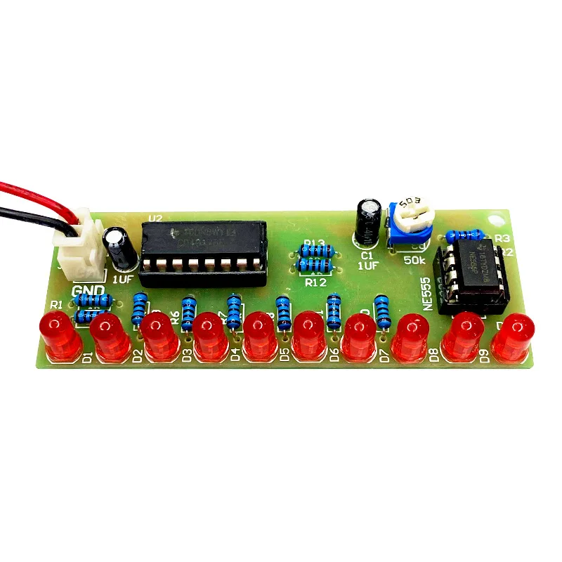 

Обучающие наборы для обучения NE555 + CD4017, светодиодный модуль мигающего света, электронный комплект LSD-10 3-4,5 в, сделай сам для Arduino