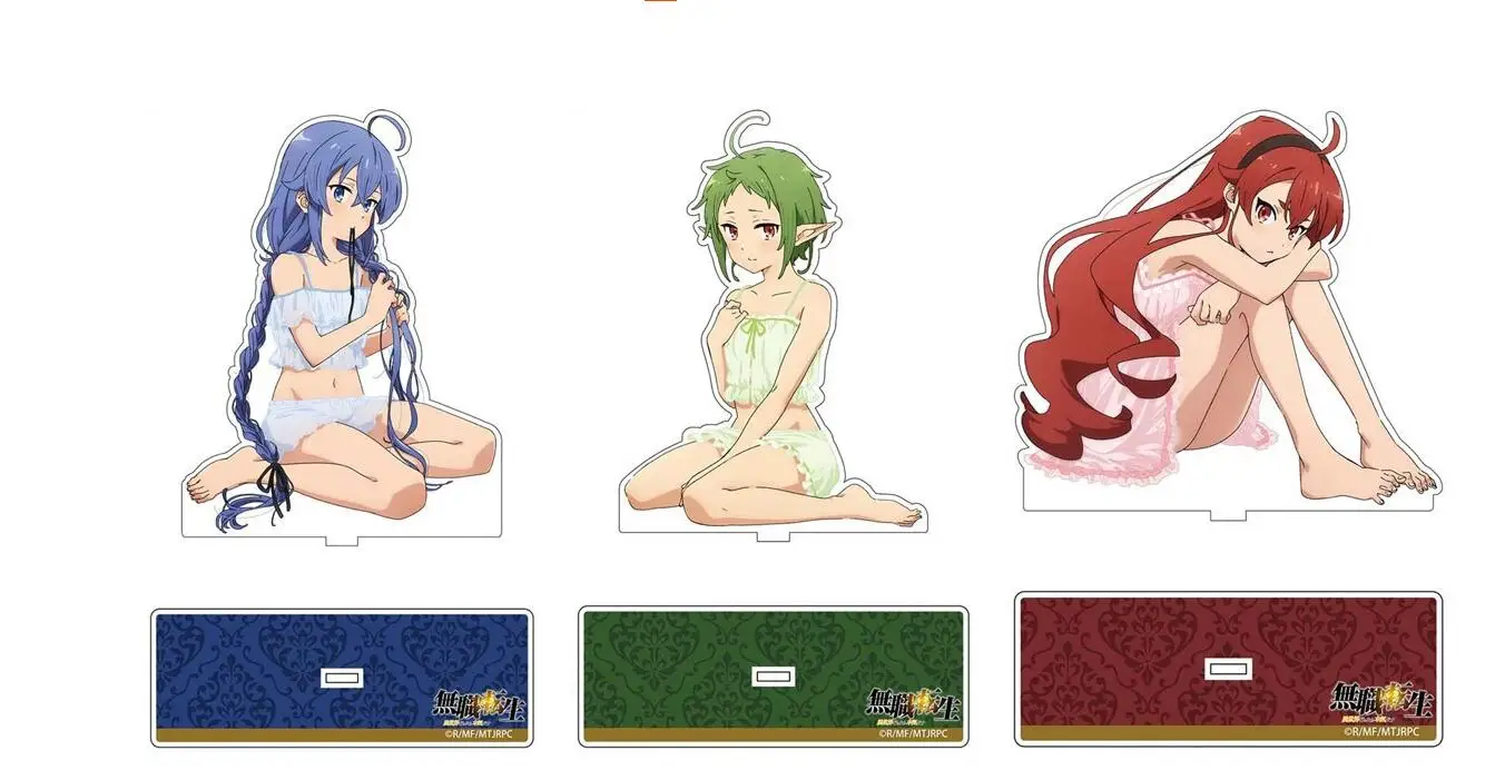 Anime Mushoku Tensei: Jobless Reincarnation Roxy Migurdia Stand Figure Model Plate Acrylic Accessories Cartoon Desktop Gifts