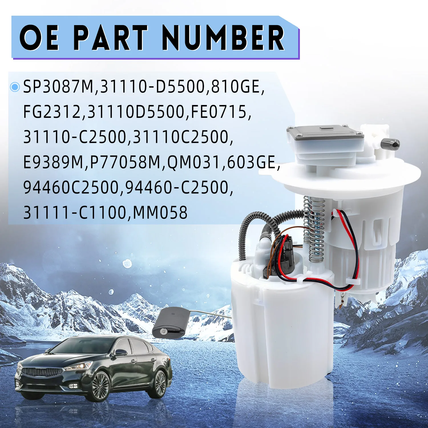 Модуль топливного насоса 31110-D5500 31110-C2500 31111-C1100 для 2015-2019 Hyundai Sonata 2016-2020 Kia Optima 2017 Cadenza